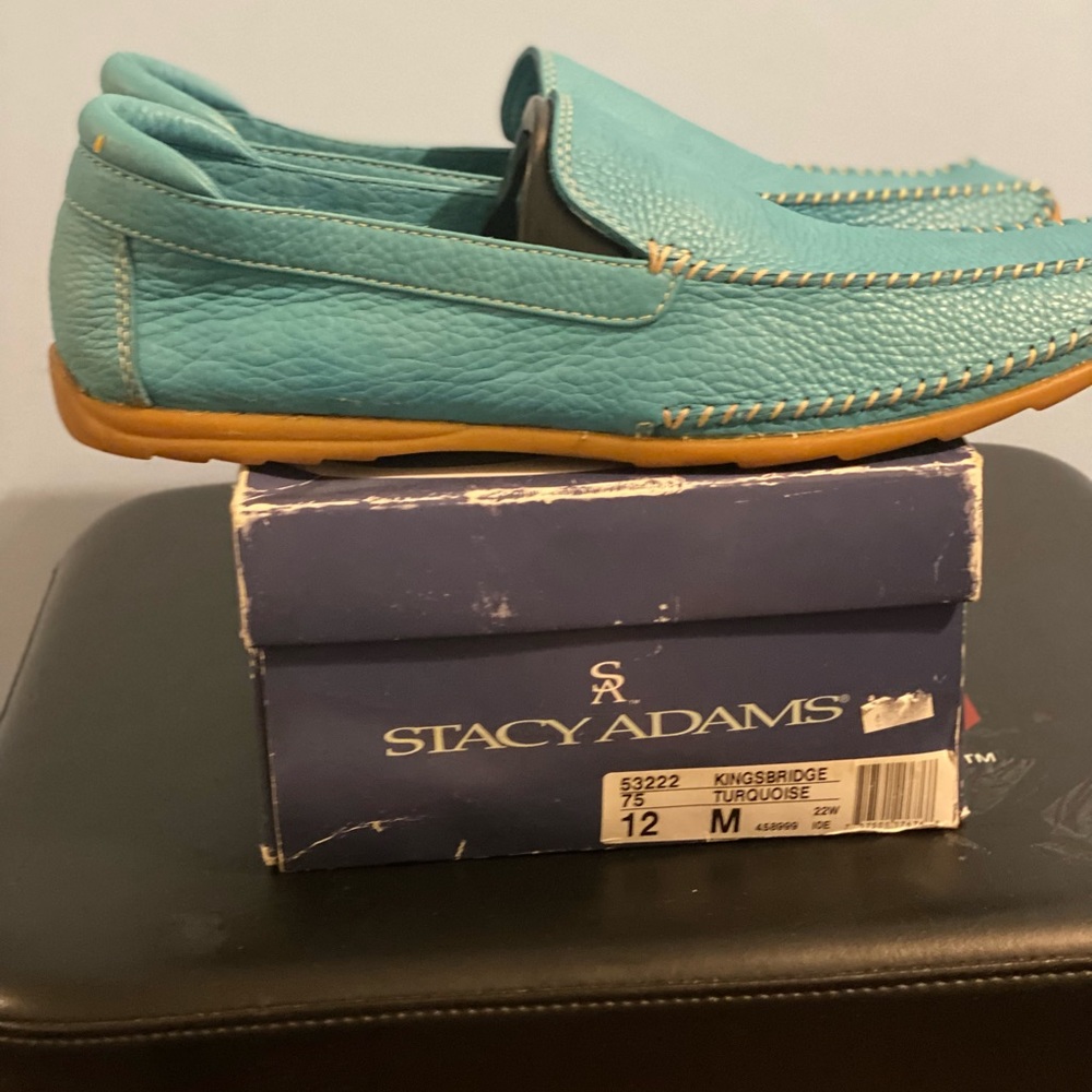 Stacy Adams “ KingsBridge” - Turquoise sz: 12M - Men’s shoe . Brand New with Box